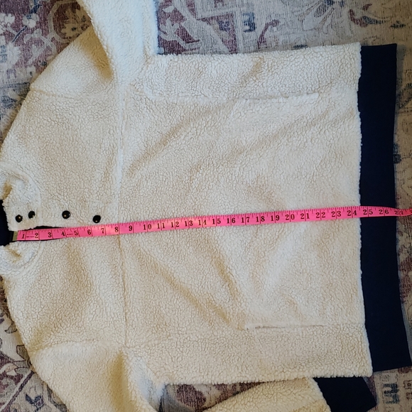 J. Crew cream navy sherpa authentic fleece - Picture 10 of 11